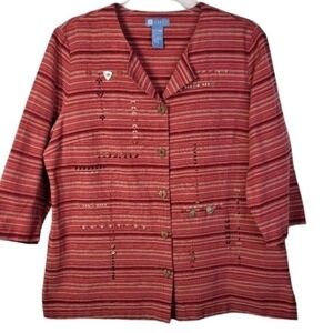 Koret Vintage‎ Women's Orange, Coral, Peach Blouse Size L